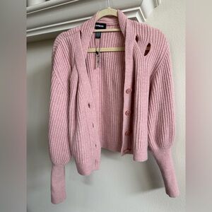 Express Women's Pink Cardigan